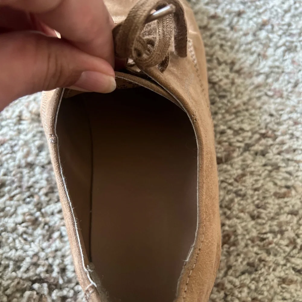 Sperry Oxford Shoes Caspian Boys Light Brown Suede Size 6.5